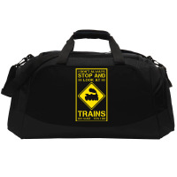 I Don't Always Stop And Look At Trains Conductor Lover Active Duffel | Artistshot