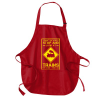 I Don't Always Stop And Look At Trains Conductor Lover Medium-length Apron | Artistshot