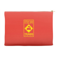 I Don't Always Stop And Look At Trains Conductor Lover Accessory Pouches | Artistshot