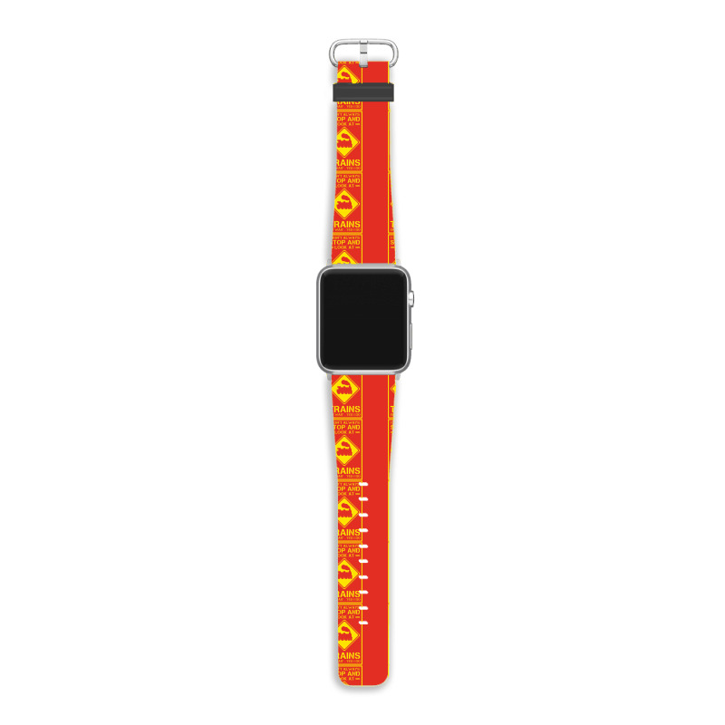 I Don't Always Stop And Look At Trains Conductor Lover Apple Watch Band | Artistshot