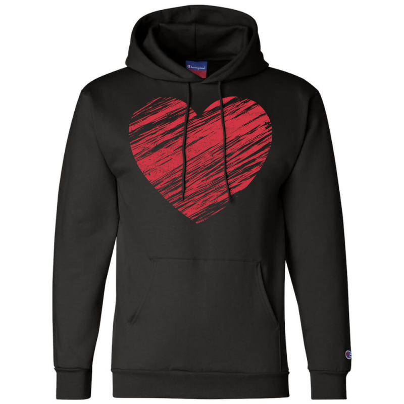 Red Heart Happy Valentines Day Champion Hoodie | Artistshot