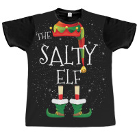 Salty Elf Family Matching Christmas Group Funny Gift Graphic T-shirt | Artistshot