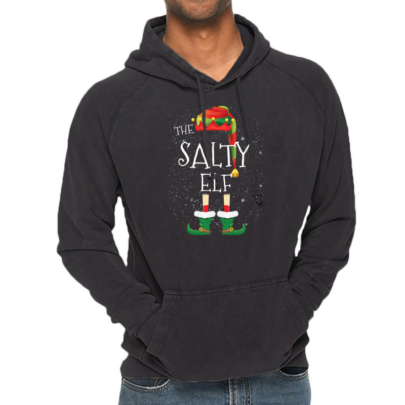 Salty Elf Family Matching Christmas Group Funny Gift Vintage Hoodie | Artistshot