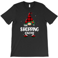 Shopping Gnome Buffalo Plaid Matching Family Christmas Pajama T-shirt | Artistshot