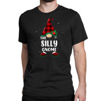 Silly Gnome Buffalo Plaid Matching Family Christmas Pajama Funny Gift Classic T-shirt | Artistshot