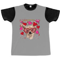 Valentine's Day Chihuahua Graphic T-shirt | Artistshot