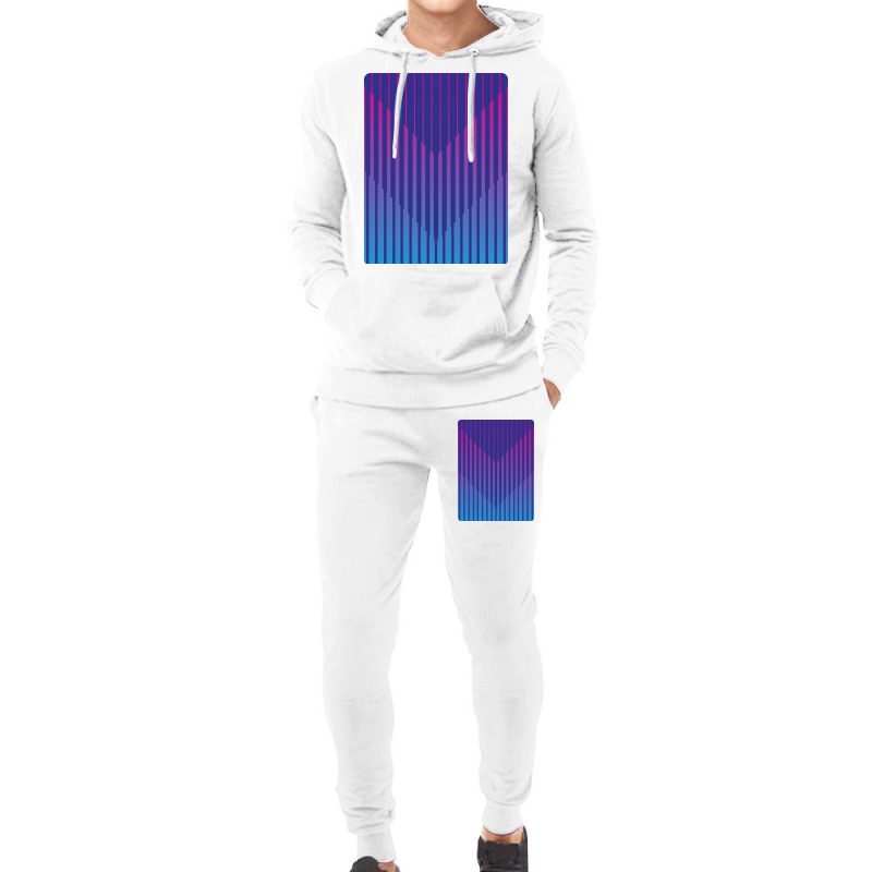 Colorful Vertical Stripes Abstract Pattern Hoodie & Jogger Set | Artistshot