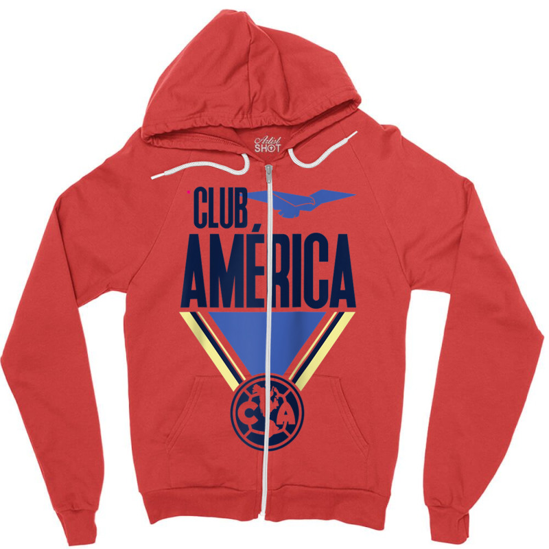 Club America Raglan Baseball Tee Zipper Hoodie by Jill P | Artistshot