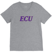 East Carolina Pirates Wordmark V-neck Tee | Artistshot