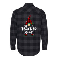 Teacher Gnome Buffalo Plaid Matching Family Christmas Pajama Funny Gif Flannel Shirt | Artistshot