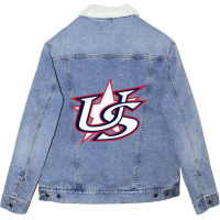 Usa Baseball Unisex Sherpa-lined Denim Jacket | Artistshot