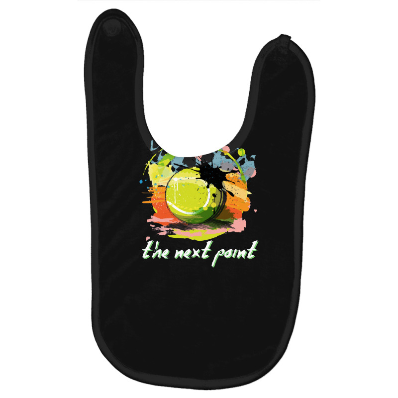 Tennis Player ,the Next Point Tennis Design A Variation Baby Bibs by Buhutani | Artistshot