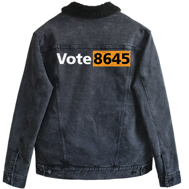 Vote 8645   Vote Election Voting Unisex Sherpa-lined Denim Jacket | Artistshot