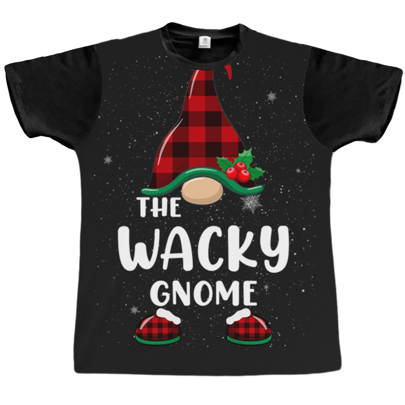 Wacky Gnome Buffalo Plaid Matching Family Christmas Pajama Funny Gift Graphic T-shirt | Artistshot