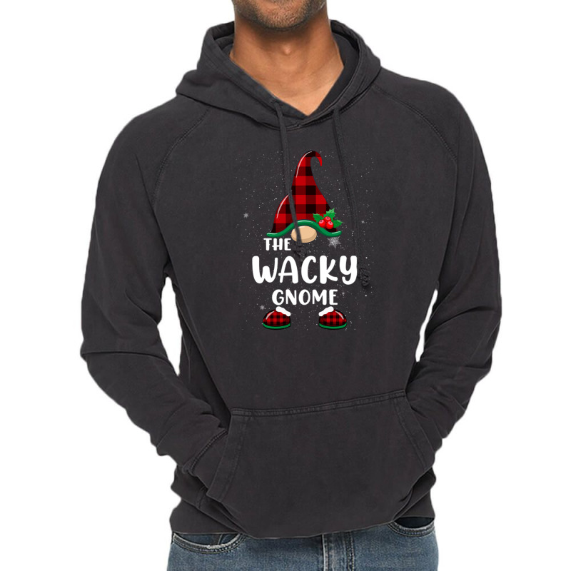 Wacky Gnome Buffalo Plaid Matching Family Christmas Pajama Funny Gift Vintage Hoodie | Artistshot