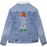 What The Elf Family Matching Christmas Group Funny Gift Unisex Sherpa-lined Denim Jacket | Artistshot