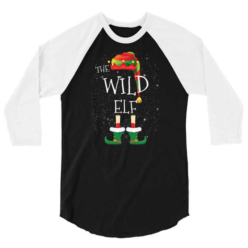 Wild Elf Family Matching Christmas Group Funny Gift 3/4 Sleeve Shirt | Artistshot