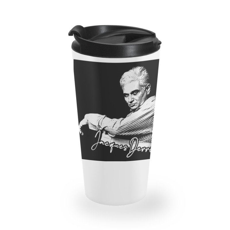 Jacques Derrida  Retro Fan Artwork Travel Mug | Artistshot