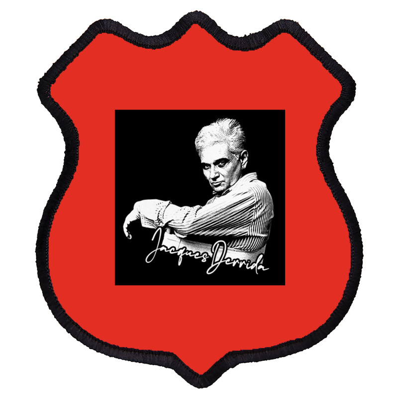 Jacques Derrida  Retro Fan Artwork Shield Patch | Artistshot