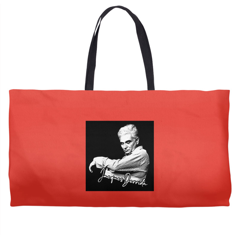 Jacques Derrida  Retro Fan Artwork Weekender Totes | Artistshot