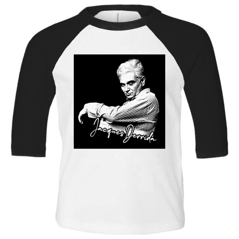 Jacques Derrida  Retro Fan Artwork Toddler 3/4 Sleeve Tee | Artistshot