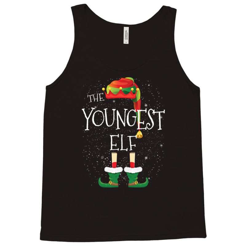 Youngest Elf Family Matching Christmas Group Funny Gift Tank Top | Artistshot