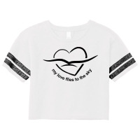 My Love Flies To The Sky Scorecard Crop Tee | Artistshot