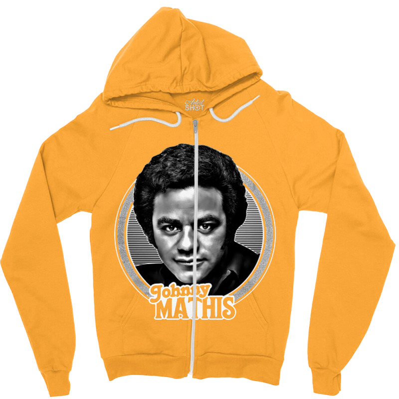 Johnny Mathis    70s Retro Fan Art Zipper Hoodie | Artistshot