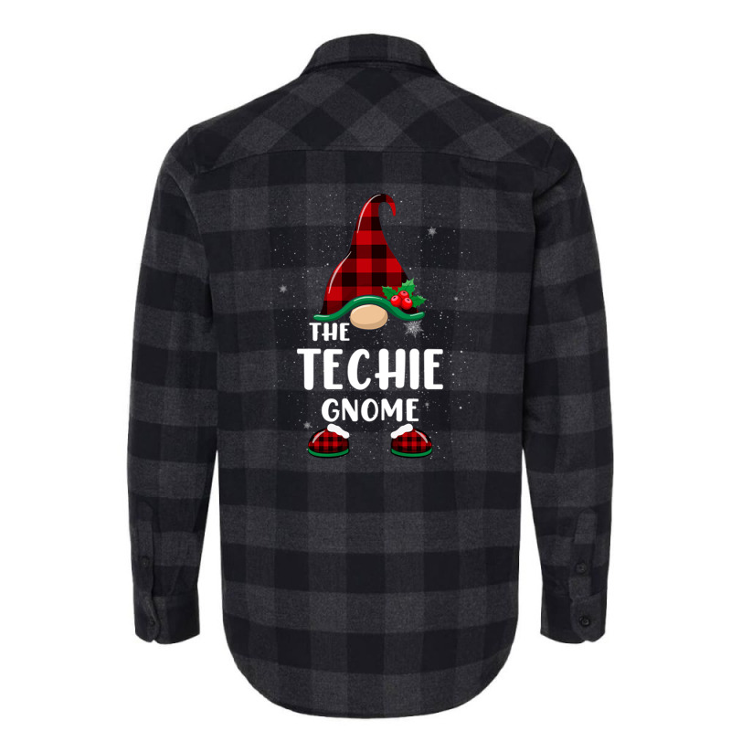 Techie Gnome Buffalo Plaid Matching Family Christmas Pajama Funny Gift Flannel Shirt | Artistshot