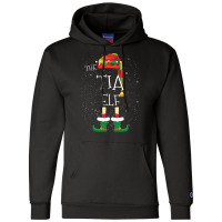 Tia Elf Family Matching Christmas Group Funny Pajama Gift Champion Hoodie | Artistshot