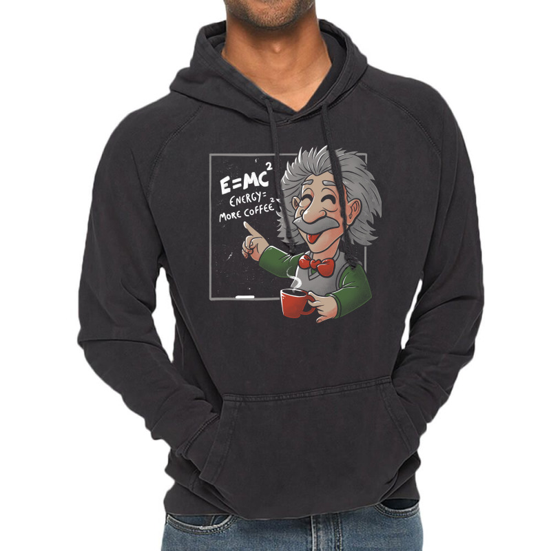 Energy = More Coffee Funny Einstein Theory Vintage Hoodie | Artistshot