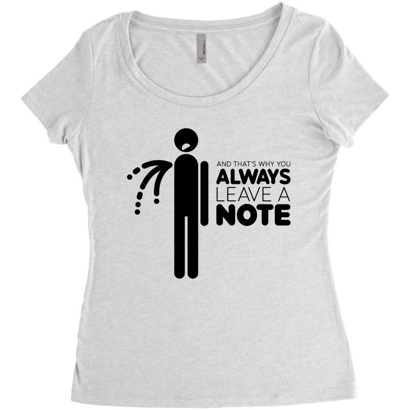 Always Leave A Note Women's Triblend Scoop T-shirt by Kimonos | Artistshot