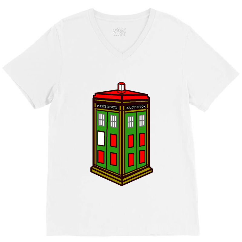 Christmas Doctor Movie Merch V-Neck Tee by qintaben | Artistshot