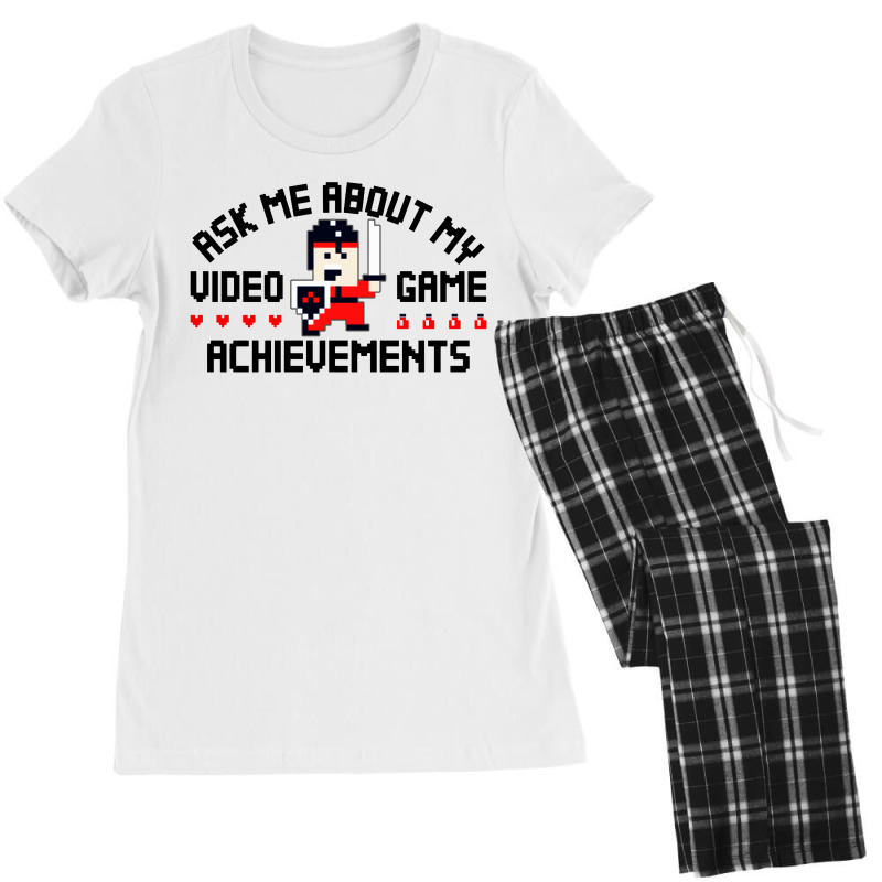 Ask Me About My Video Game Achievements Women's Pajamas Set by Kimonos | Artistshot