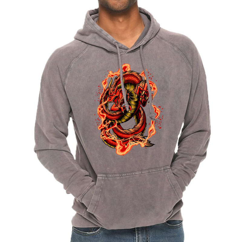 Racing Dragon Vintage Hoodie by mochamad ervando | Artistshot