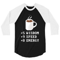 Coffee Plus To Stats 3/4 Sleeve Shirt | Artistshot