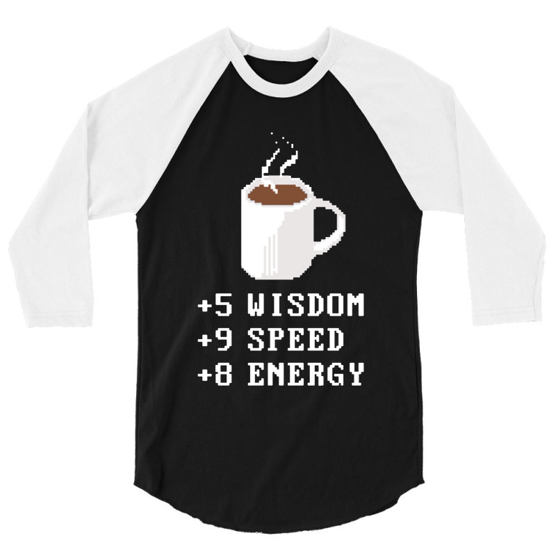 Coffee Plus To Stats 3/4 Sleeve Shirt | Artistshot