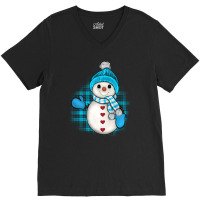 Winter Snowman V-neck Tee | Artistshot