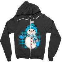 Winter Snowman Zipper Hoodie | Artistshot