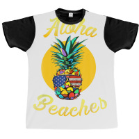 Pineapple Aloha Beaches Rainbow Retro Vintage Hawaiian Graphic T-shirt | Artistshot