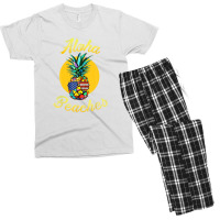 Pineapple Aloha Beaches Rainbow Retro Vintage Hawaiian Men's T-shirt Pajama Set | Artistshot