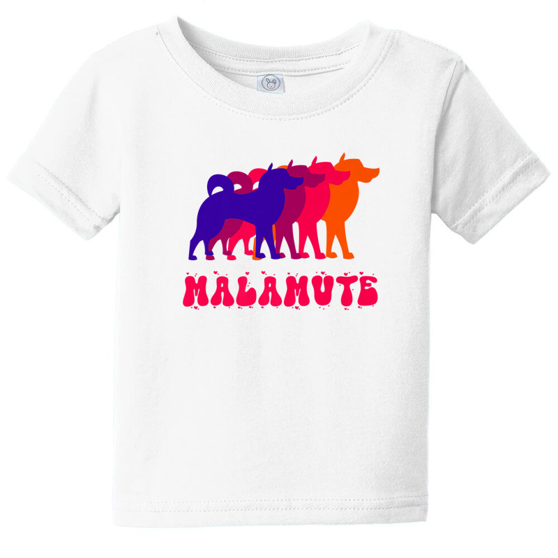 Alaskan Malamute Dog Breed Cute Retro Design Baby Tee | Artistshot