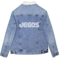 Jegos Vintage Retro College Style Funny Unisex Sherpa-lined Denim Jacket | Artistshot