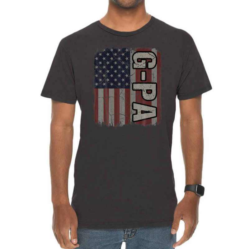 G-pa American Flag Vintage Father's Day 4th Of July Gift Vintage T-shirt | Artistshot