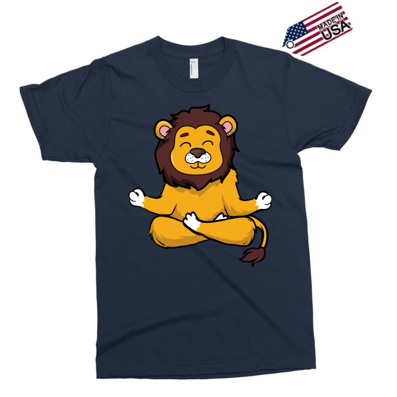 Meditation Yoga Lion Cartoon Exclusive T-shirt by reganidesh2 | Artistshot