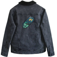 Ocean In A Capsule Unisex Sherpa-lined Denim Jacket | Artistshot