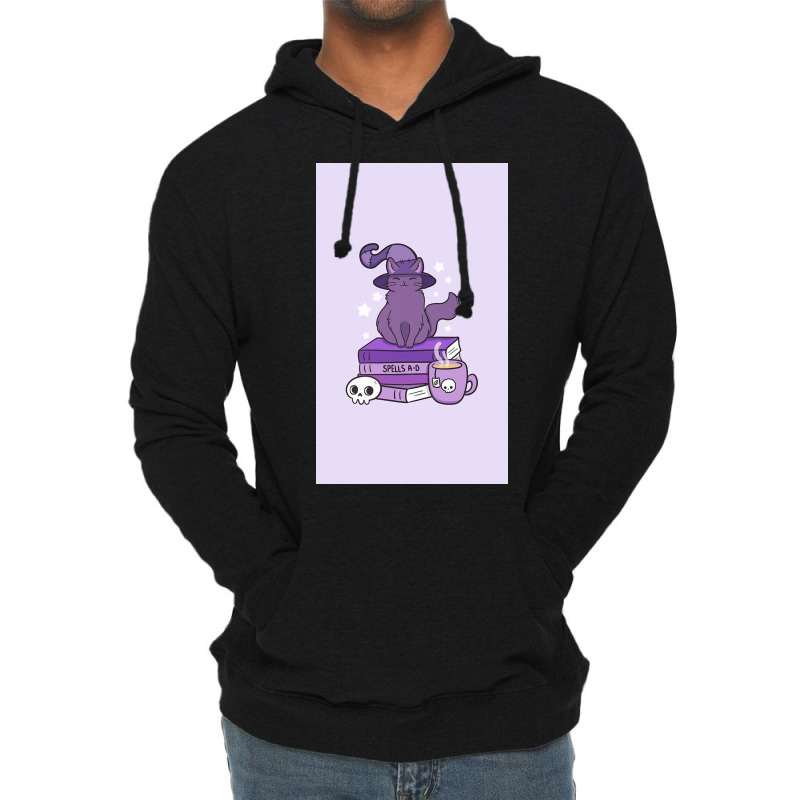 Feline Familiar Spells Cat Lightweight Hoodie | Artistshot