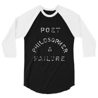 Poet Philosopher & Failure   Nihilist 3/4 Sleeve Shirt | Artistshot