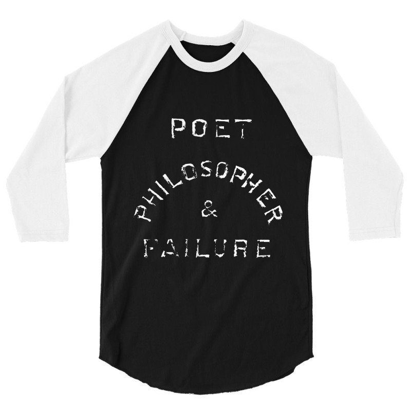 Poet Philosopher & Failure   Nihilist 3/4 Sleeve Shirt by kudupiye | Artistshot