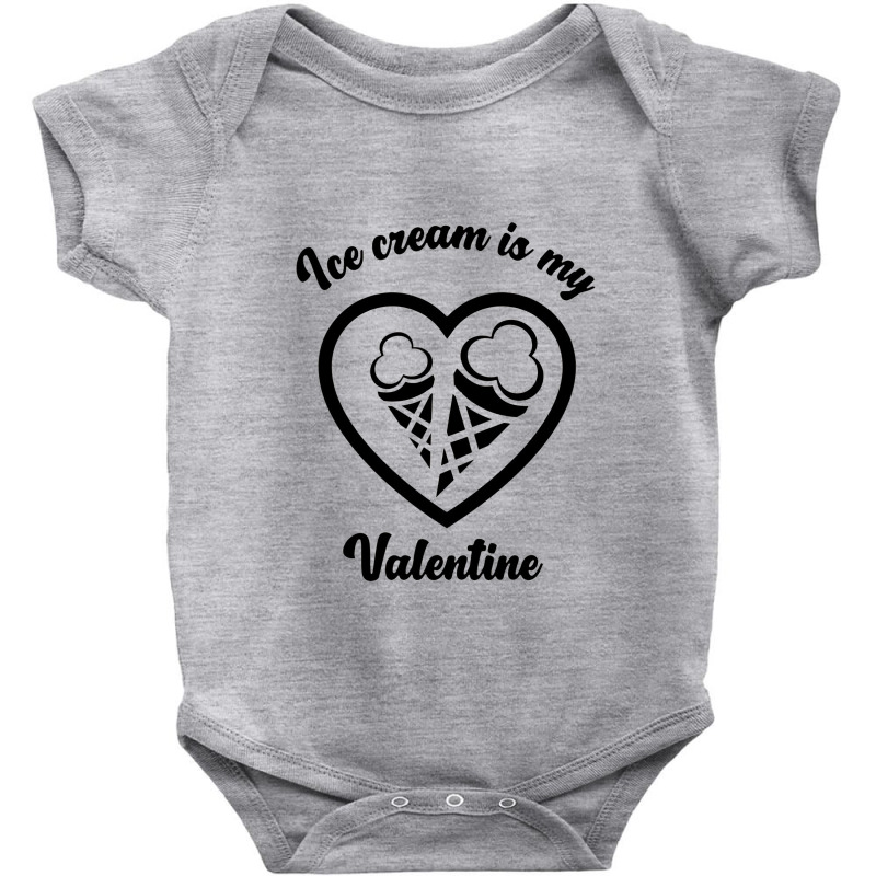 Ice Cream Is My Valentine2 Baby Bodysuit by Manasinu | Artistshot